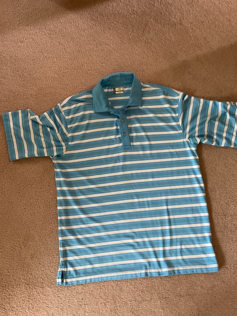 Striped Blue Polo Shirt size L